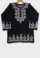 Multi on Black Kurti