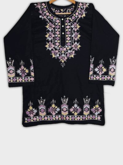 Multi on Black Kurti
